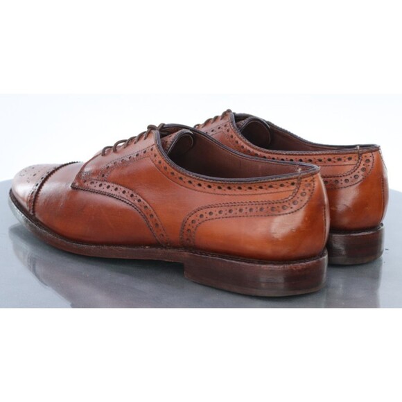 Allen Edmonds Sanford Men\'s Medallion Derby Dress Shoes Size 9.5 B Made in USA main image 12